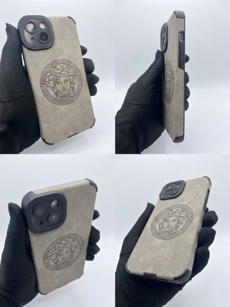 Чохол для iPhone 14  Silicone Eco Suede &mdash; Сірий (Grey) 9510 фото