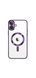 Чохол прозорий з MagSafe та захисними лінзами камери для iPhone 16 (Purple) 8830 фото 1