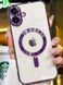 Чохол прозорий з MagSafe та захисними лінзами камери для iPhone 16 (Purple) 8830 фото 3