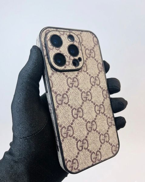 Брендовий чохол GG для iPhone 16 Pro з підтримкою MagSafe + Мікрофібра 9725 фото