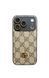 Дизайнерський чохол із металевим логотипом для iPhone 17 Pro  , у стилі GG , бежевий 992096 фото 1
