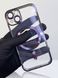 Чохол прозорий з MagSafe та захисними лінзами камери для iPhone 13 (Purple) 8775 фото 2