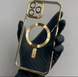 Прозорий силіконовий чохол з MagSafe та захистом камер для iPhone 13 Pro  (Gold) 8960 фото 4