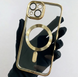 Прозорий силіконовий чохол з MagSafe та захистом камер для iPhone 13 (Gold) 8955 фото 2
